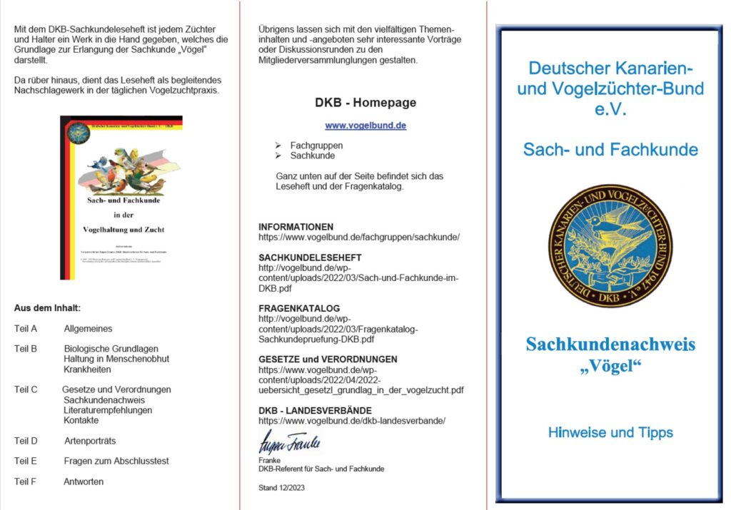 Flyer Sachkunde