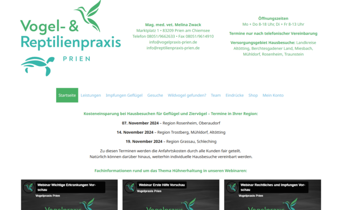 vogelpraxis prien